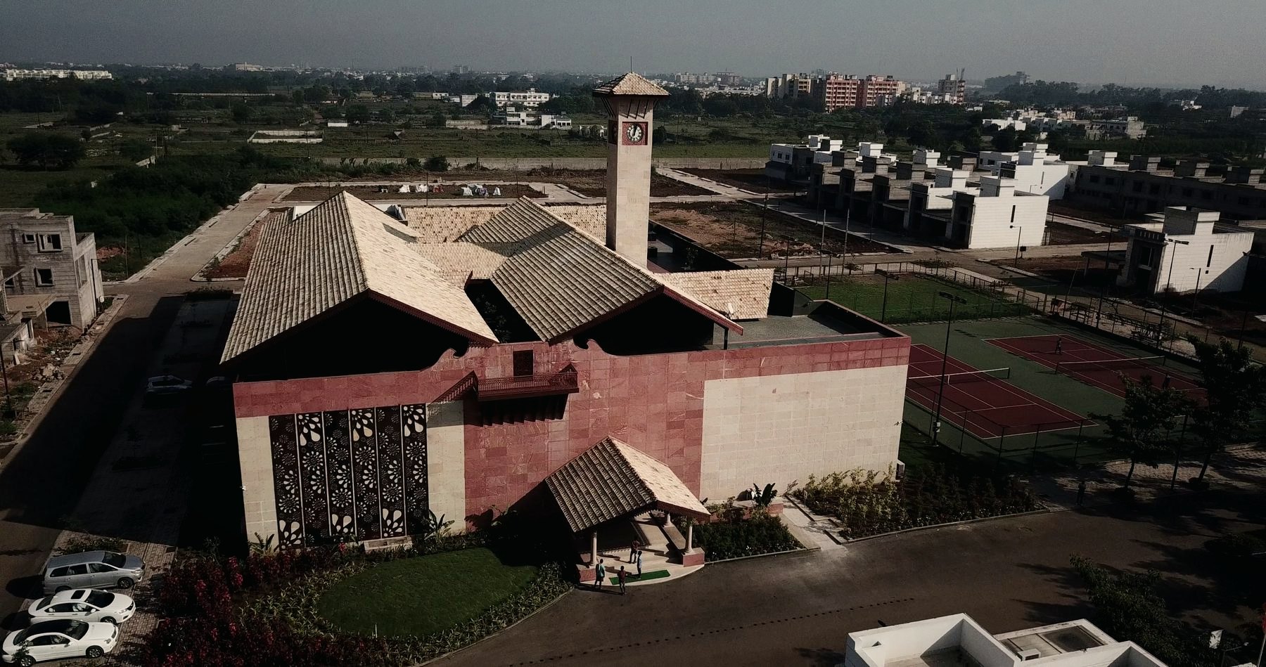 Club Anandam — the clubhouse from above